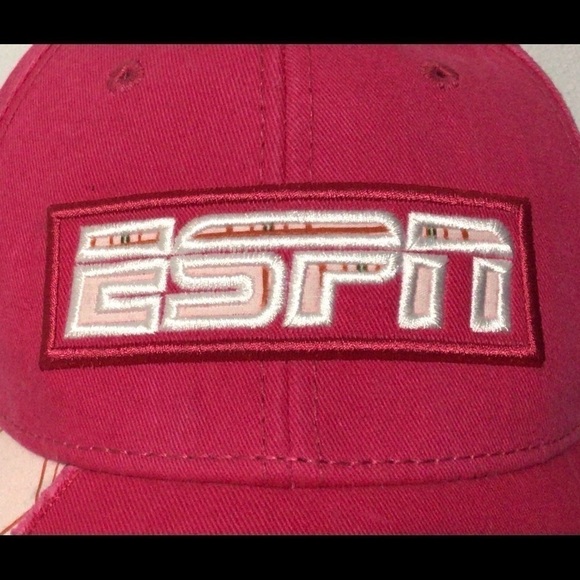 𝅺disney ESPN Ladies One-size Hat Pink Baseball Cap - Picture 2 of 7